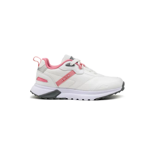ZAPATILLAS A NATION JR ADVENTURER WHITE PINK GREY