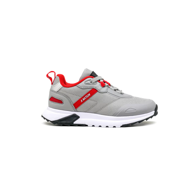 ZAPATILLAS A NATION JR ADVENTURER GREY RED